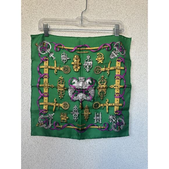 HERMÈS Accessories - RARE VINTAGE HERMES Silk Scarf "Ferronnerie"